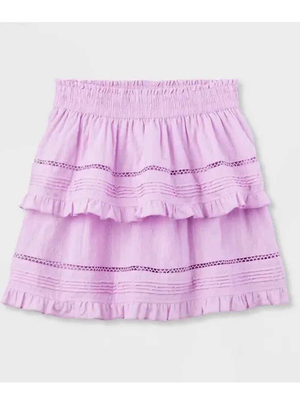 NWT! Roller Rabbit x Target, Girls' Adaptive Tiered Mini Circle Skirt, Lavender